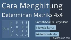 Cara Menghitung Determinan Matriks 4x4