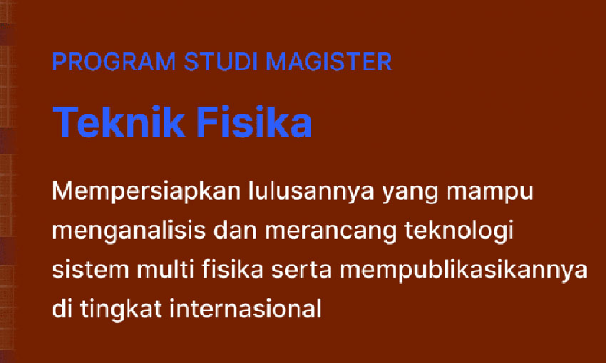 Teknik-Fisika-UGM Teknik Fisika UGM