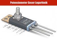 Potensiometer-Geser-Logaritmik Potensiometer Geser Logaritmik