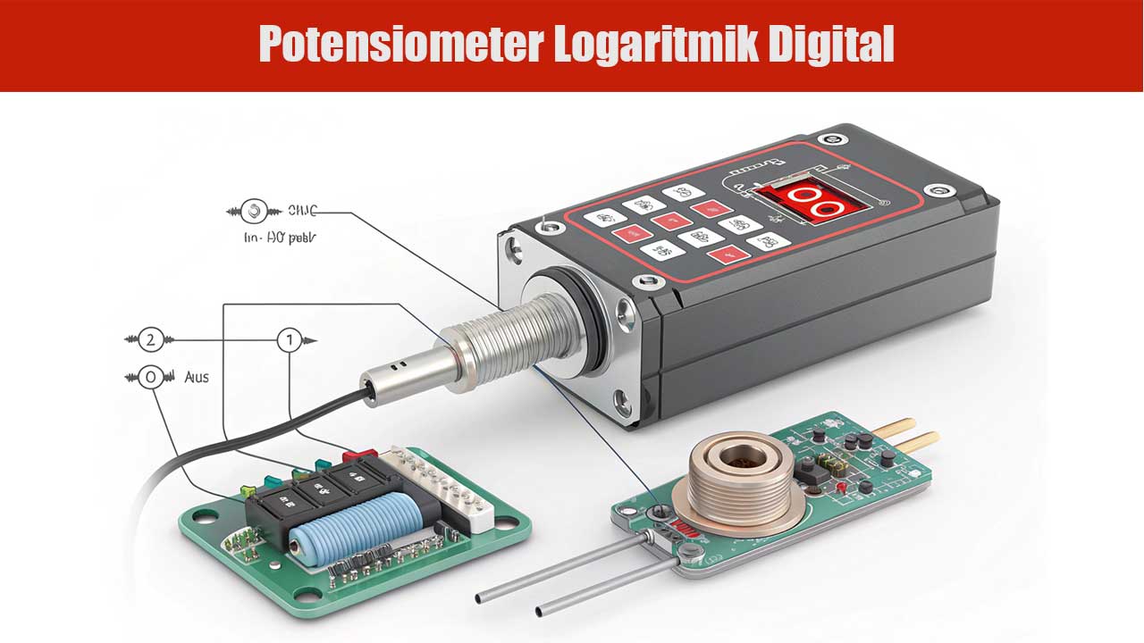 ilustrasi Potensiometer Logaritmik Digital
