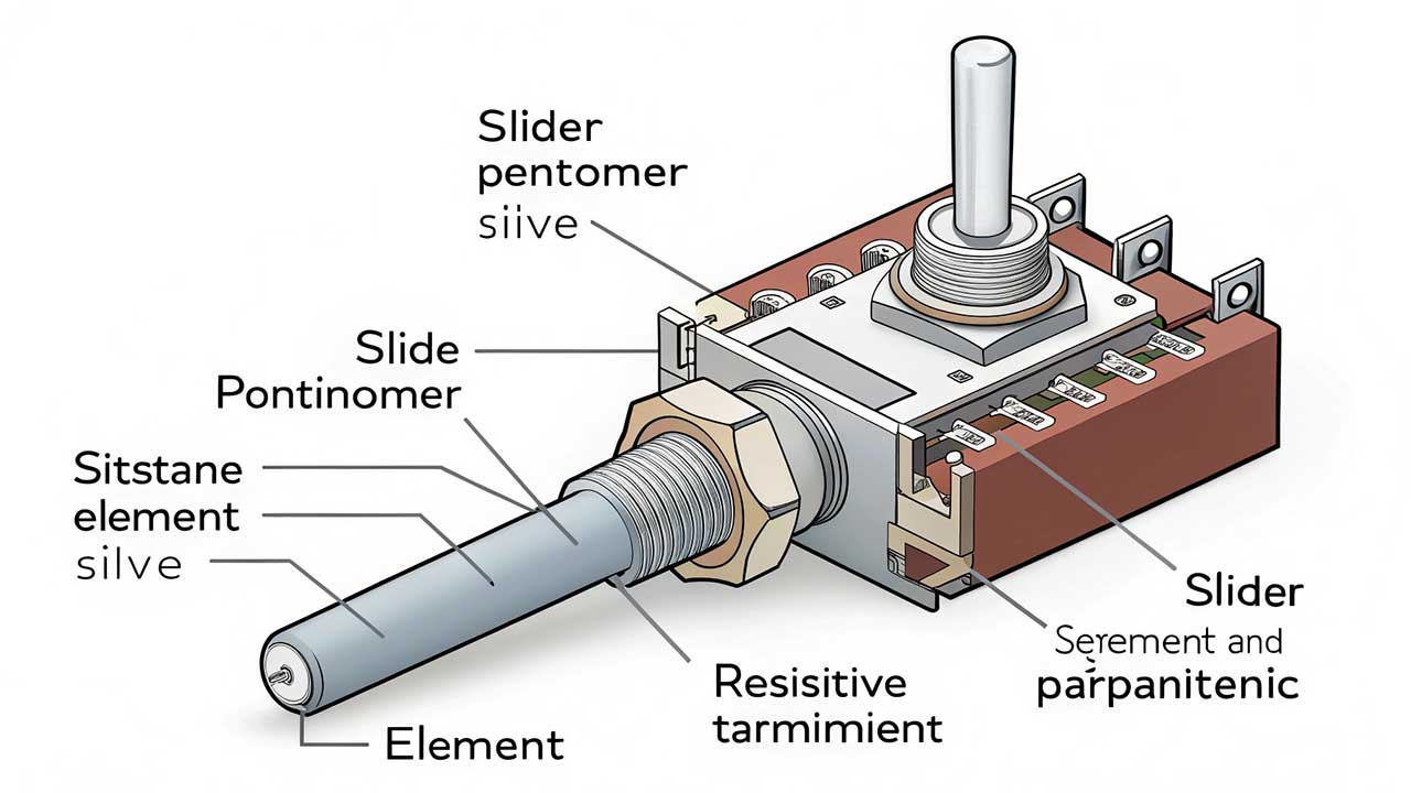 Potensiometer Linier Geser Digital