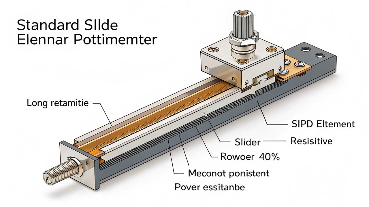 Potensiometer Linier Geser Standar
