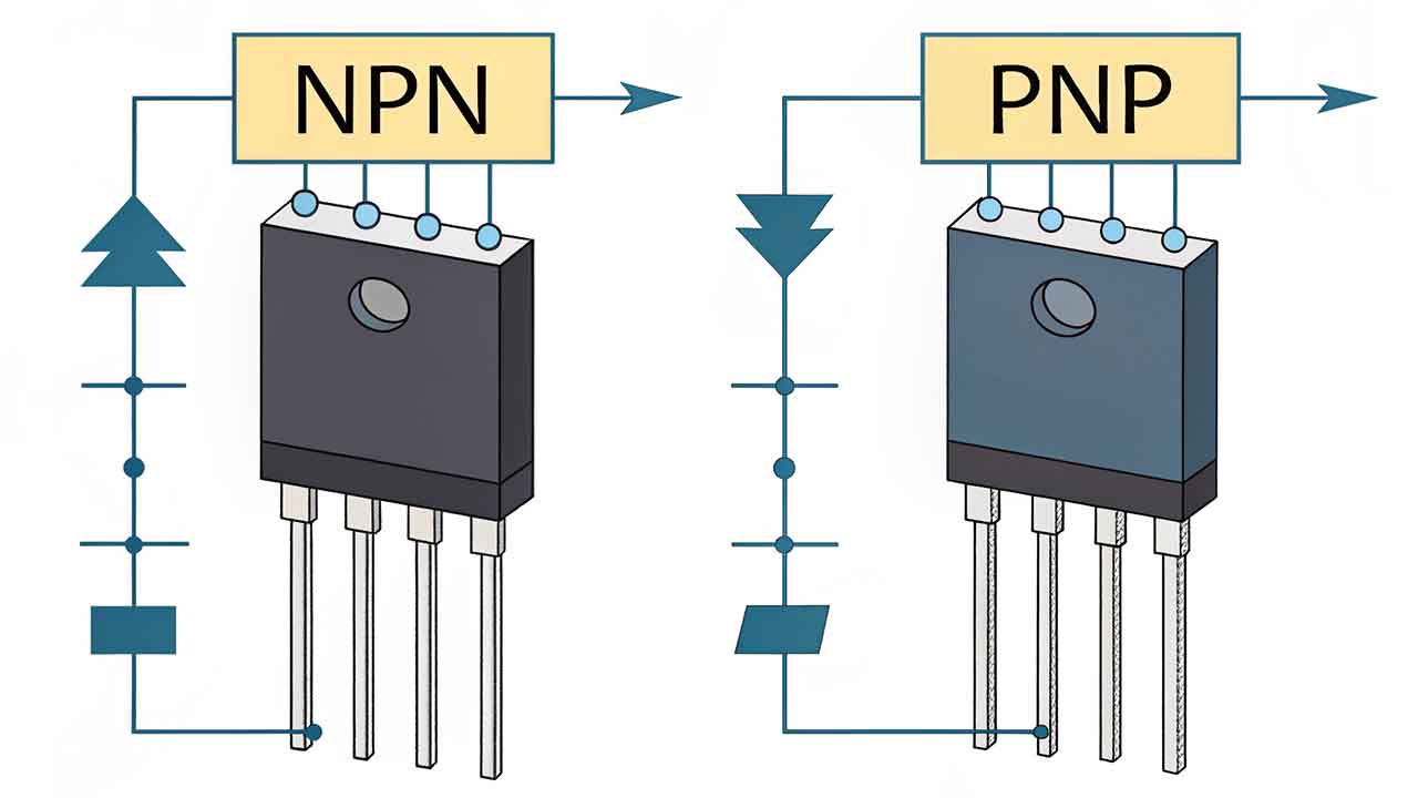 Perbedaan Transistor NPN dan PNP