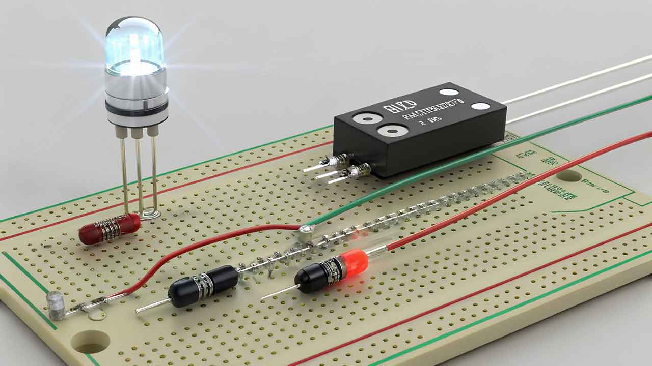 Transistor untuk Mengaktifkan LED
