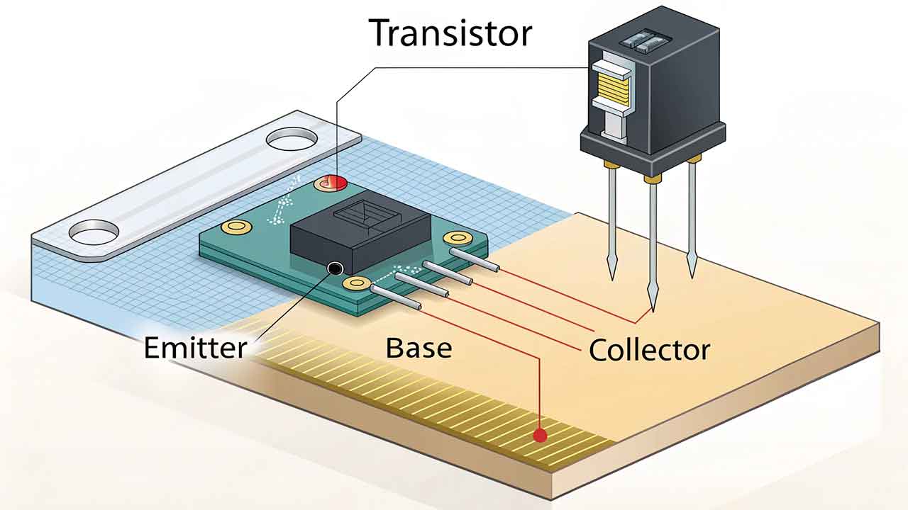 transistor gambar ilustrasi Transistor
