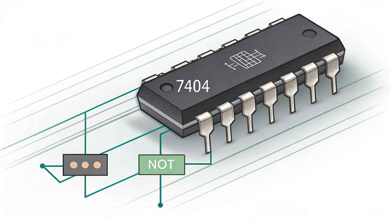 7404--ic-inverter--not--dengan-enam-gerbang 7404: IC Inverter (NOT) dengan Enam Gerbang