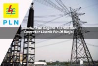 dibutuhkan segera teknisi dan operator listrik pln di binjai 1752912391